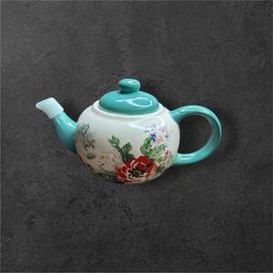 Pioneer Woman Country Garden Ceramic Teapot Floral Print